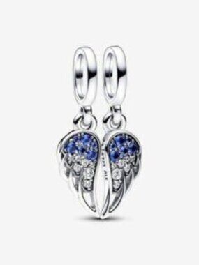 Pandora Sparkling Splitable Angel Wings Dangle Charm